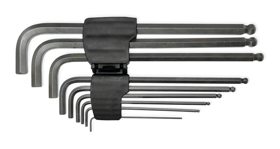 Verschiedene Inbusschlüssel oder auch Innensechskant.